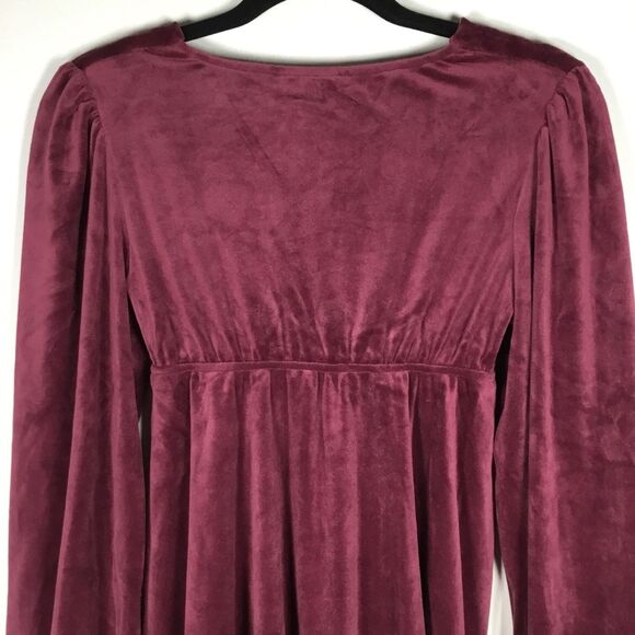 NWT babydoll style dress super soft stretchy puff sleeve witchy whimsygoth Sz XS - Picture 5 of 7